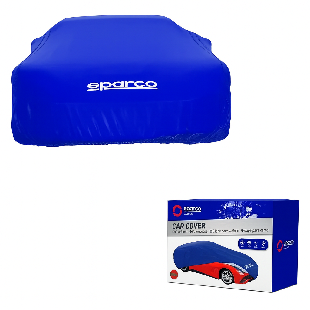 Cubierta Funda Para Coche Sparco Azul Mediana Cover