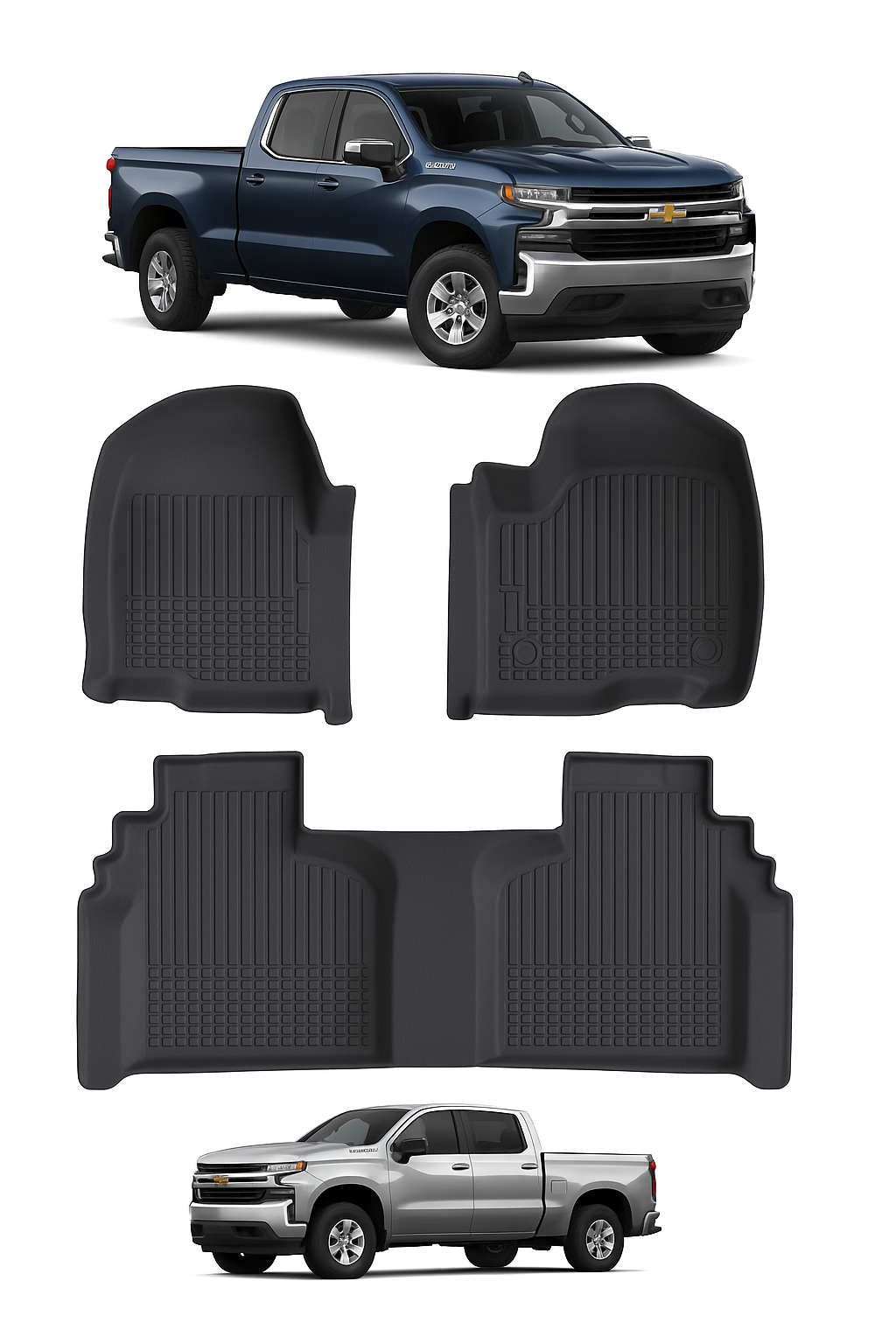 Tapete Silver Treck Para Silverado Uso Rudo Universal