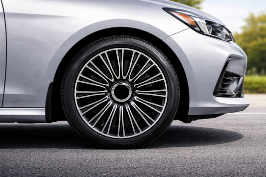 Tapones De Lujo Europeo Silver Black Lemans Rin 17 Deportivo