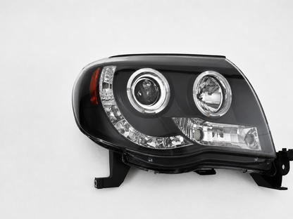 Faros Tacoma 05-11 Led Lupa Halo Ojo Angel Par