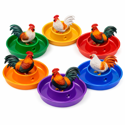 1 Tapa Grande para Bebedero Comedero Multicolor Gallos Aves