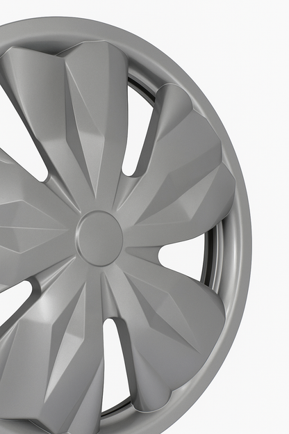 4 Tapones Polveras Rin 15 Deportivos Universal Carro Gris