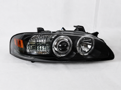 Faros Led Nissan Sentra 2000 Up B15 Ojo De Angel Par