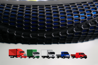 Funda Cubre Volante Camión en Piel 45 cm Azul
