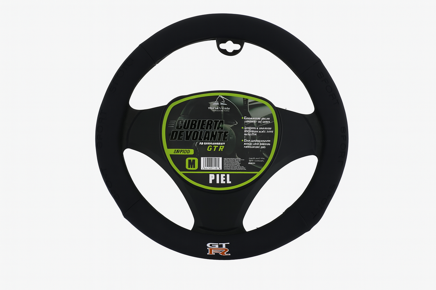 Funda de Volante Piel GTR Negro Sport Deportivo