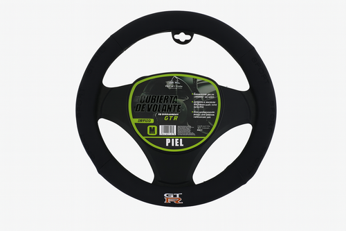 Funda de Volante Piel GTR Negro Sport Deportivo
