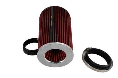 Filtro De Aire Deportivo Universal Auto Cono Flujo Rojo 18CM