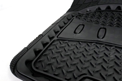 Tapete Caiman 4pz Negro Uso Rudo Tipo Charola Universal
