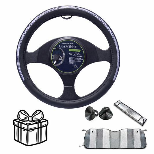 Funda de Volante Antideslizante +Parasol de Regalo Universal