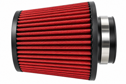 Filtro De Aire Deportivo Universal Auto Cono Flujo Rojo 18CM