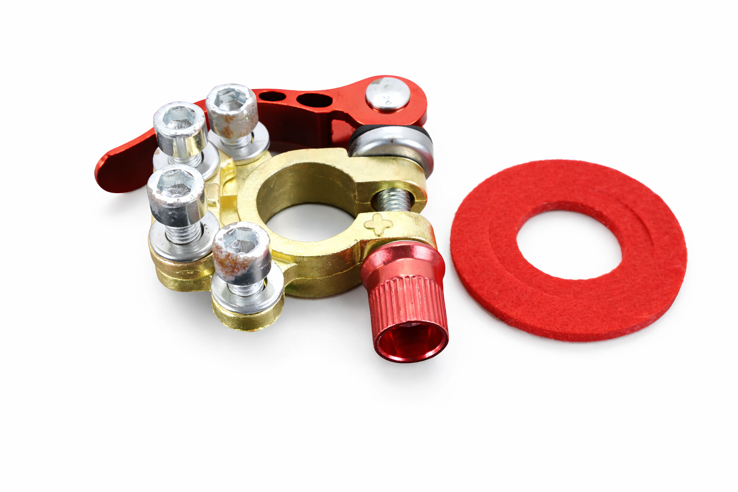 Par Terminal Corta Corriente Bateria Bronce Auto Universal