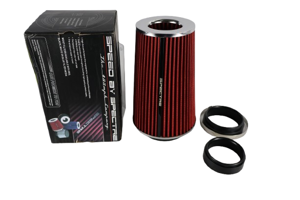 Filtro De Aire Deportivo Universal Auto Cono Flujo Rojo 18CM