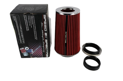 Filtro De Aire Deportivo Universal Auto Cono Flujo Rojo 18CM