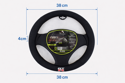 Funda de Volante Piel GTR Negro Sport Deportivo