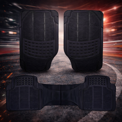 Tapete Proteck Auto Camioneta Hule- Plástico Universal 3pz