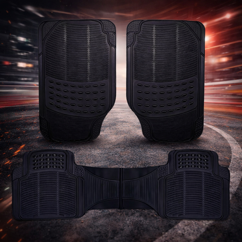 Tapete Proteck Auto Camioneta Hule- Plástico Universal 3pz