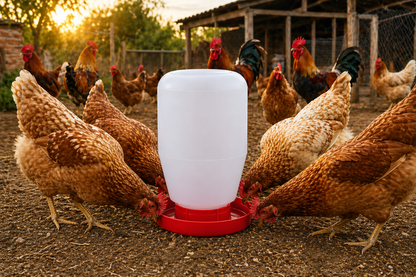 25 Bebedero Pollos Gallinas Ave Pajaros 4 Litros