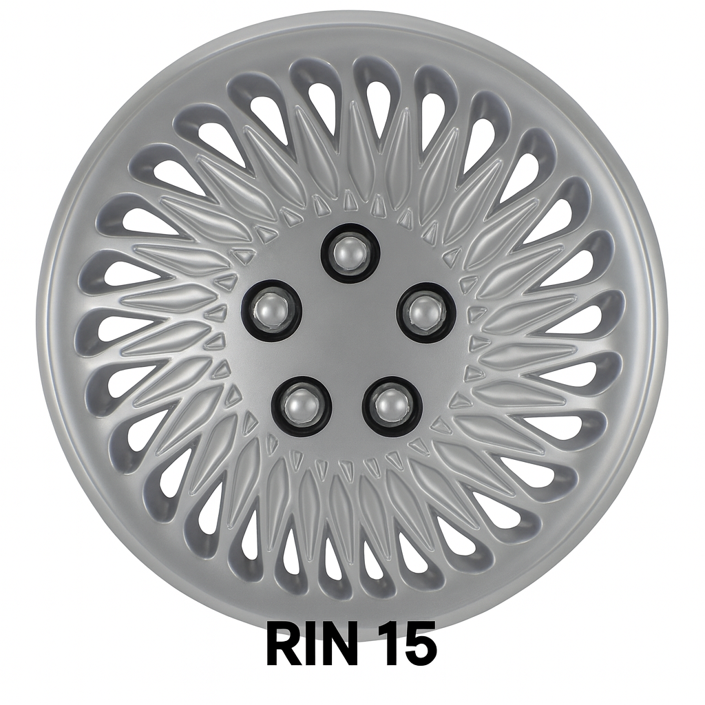 4 Tapones Polveras Rin 15 Deportivos Auto LLanta Universal