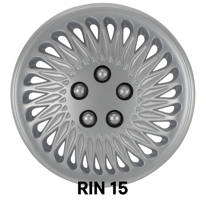 4 Tapones Polveras Rin 15 Deportivos Auto LLanta Universal