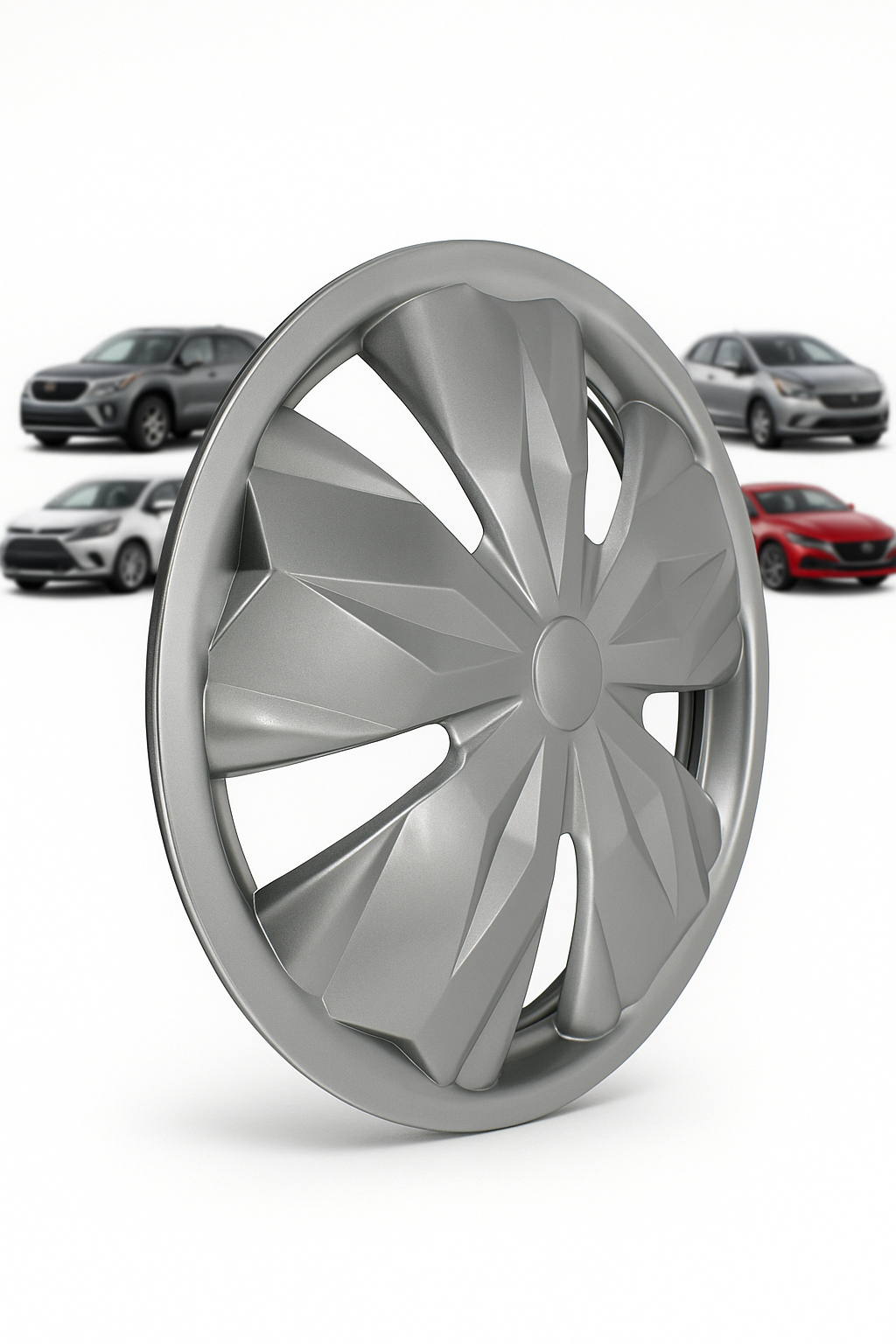 4 Tapones Polveras Rin 15 Deportivos Universal Carro Gris