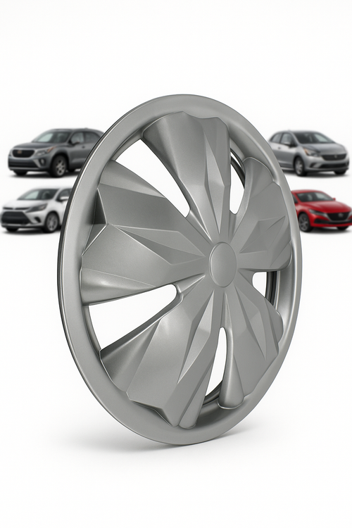 4 Tapones Polveras Rin 15 Deportivos Universal Carro Gris